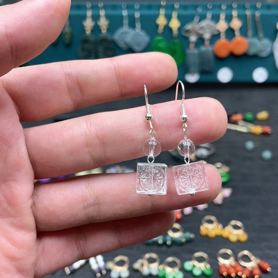 未镶嵌翡翠耳饰008754