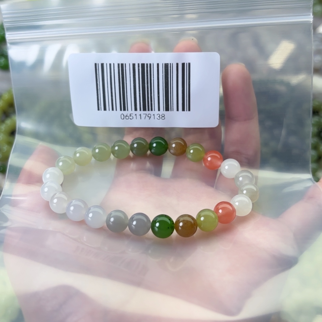 用***3和田玉（糖玉）未镶嵌手链