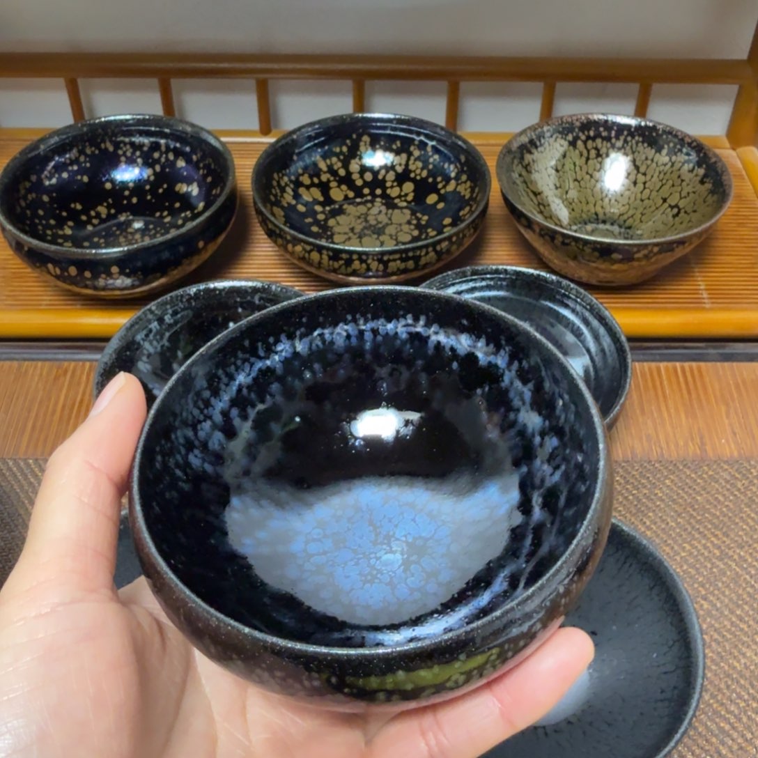 茶盏五*建盏手工制作主人杯茶杯