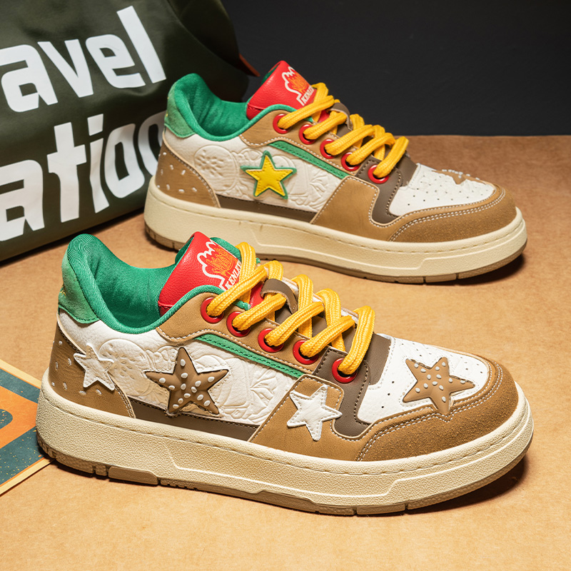 鞋子男鞋青少年潮牌星星板鞋2025新款秋冬季运动鞋男士百搭休闲鞋