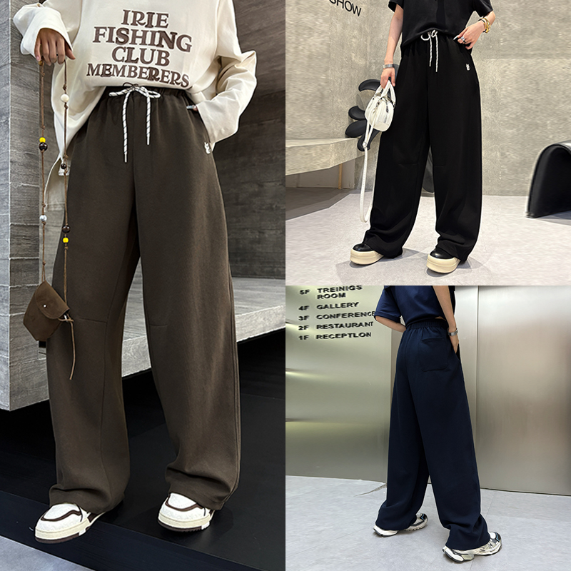 大码女装裤子女款120斤到240斤胖妹妹大腿粗屁股大显瘦拖地裤秋季