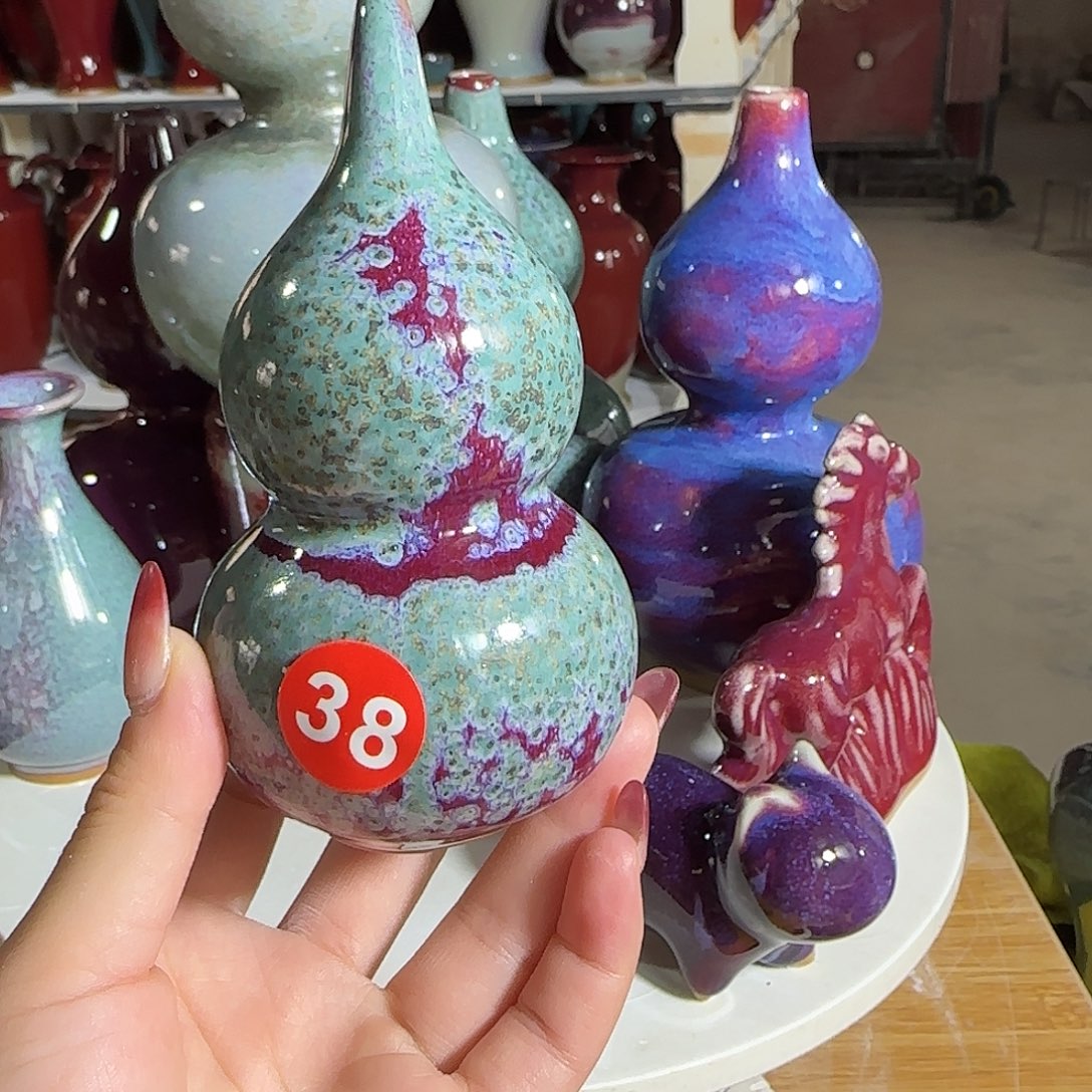 陶摆件郑家钧窑摆件