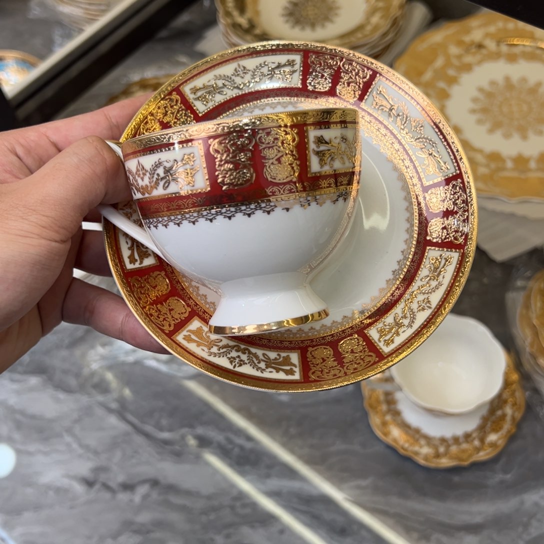 瓷片200cc杯碟孤品福利