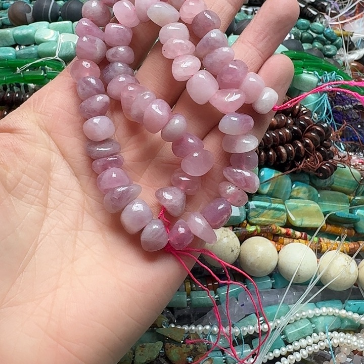 玛瑙/玉髓未镶嵌珠宝半成品一条10mm紫马粉