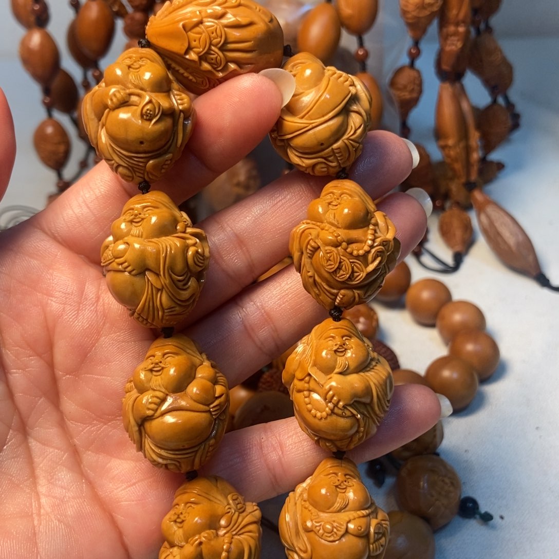 橄榄核手串/手链瑞兽财神24