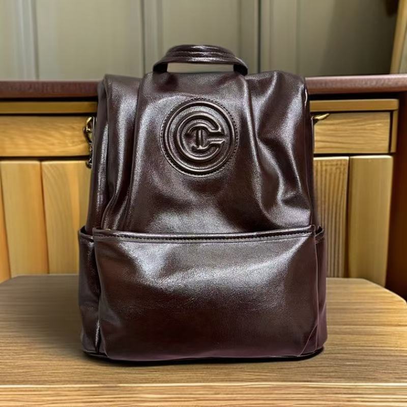 轻奢百搭高级感气质时尚双肩女士包新品A69