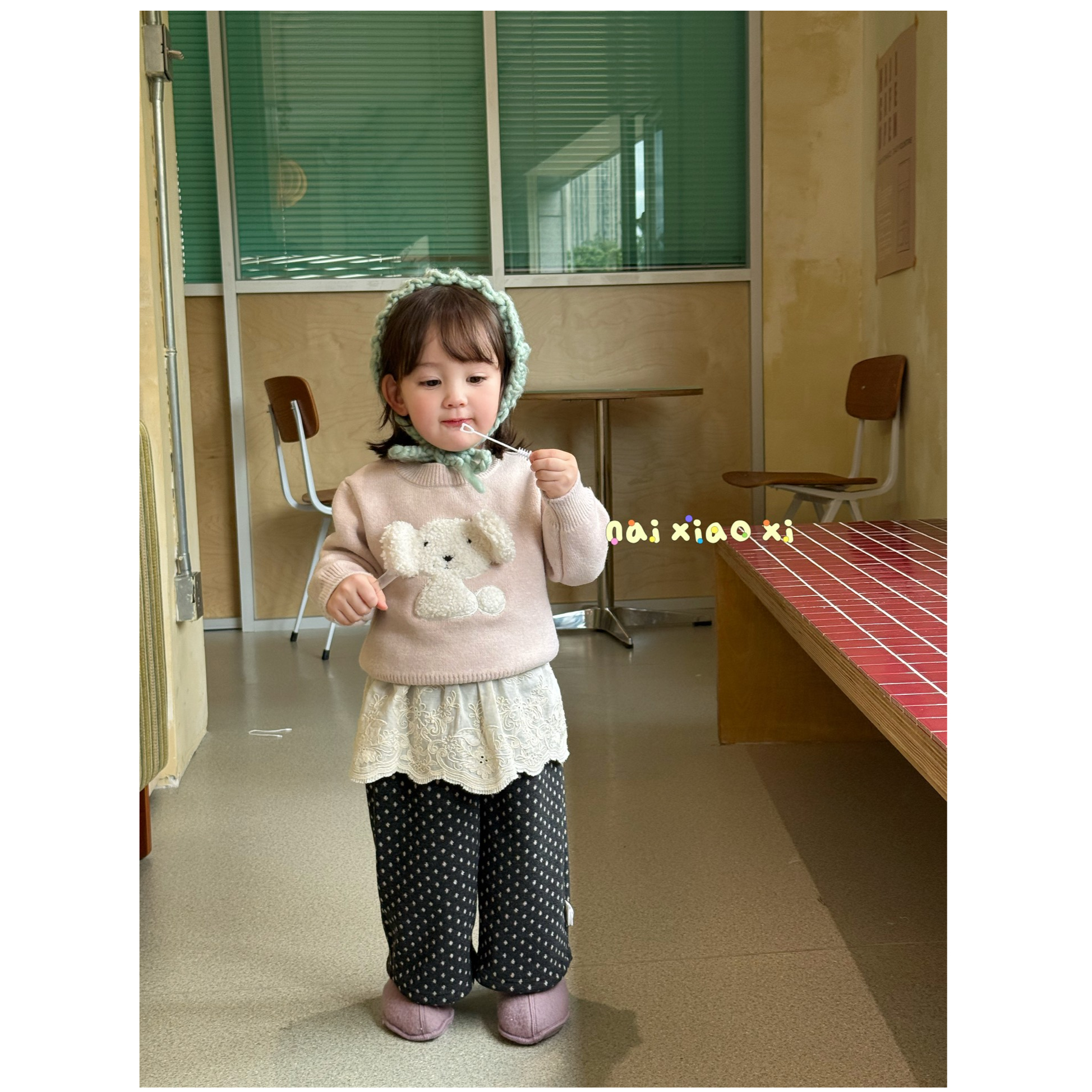 【NO退NO换】5号-2025深秋-奶小西-号码0693-NXX57099-儿童卡通毛衣