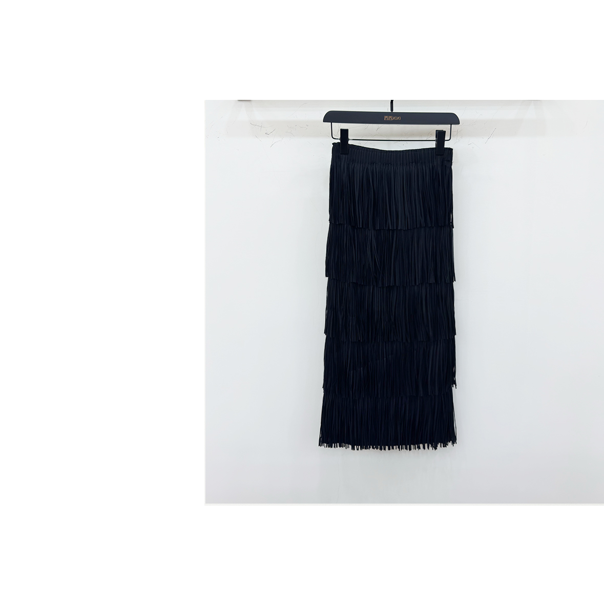 【西西高定】 层层流苏高级显瘦百褶半身裙