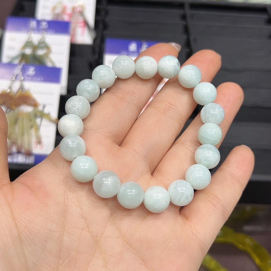 蛇纹石玉未镶嵌手链