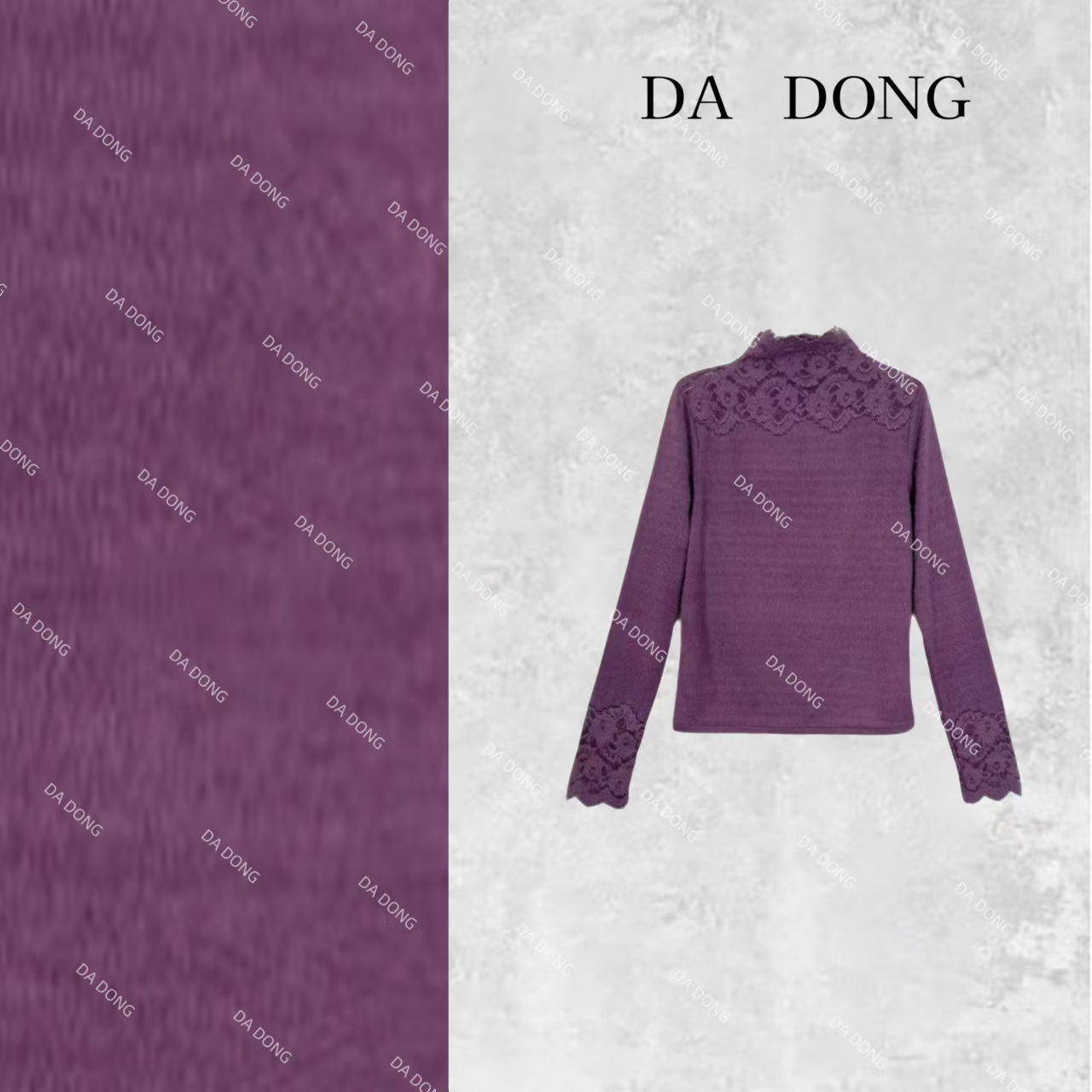 月季花--新中式气质洋气女士时尚百搭打底半高领提花长袖宽松衬衫