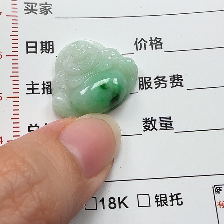 翡翠未镶嵌颈饰天然