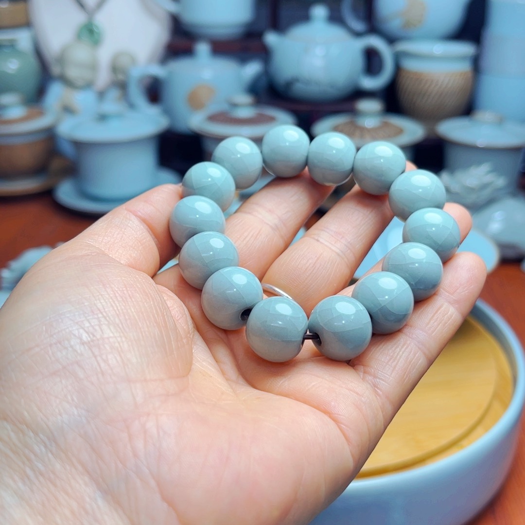 【闪购商品】?***?汝州单壶单杯，天青