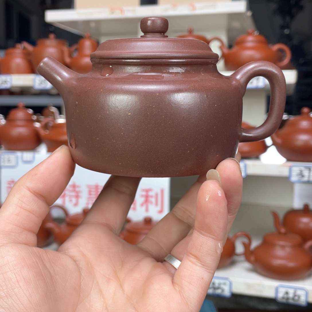 紫砂茶壶紫泥全手工220毫升