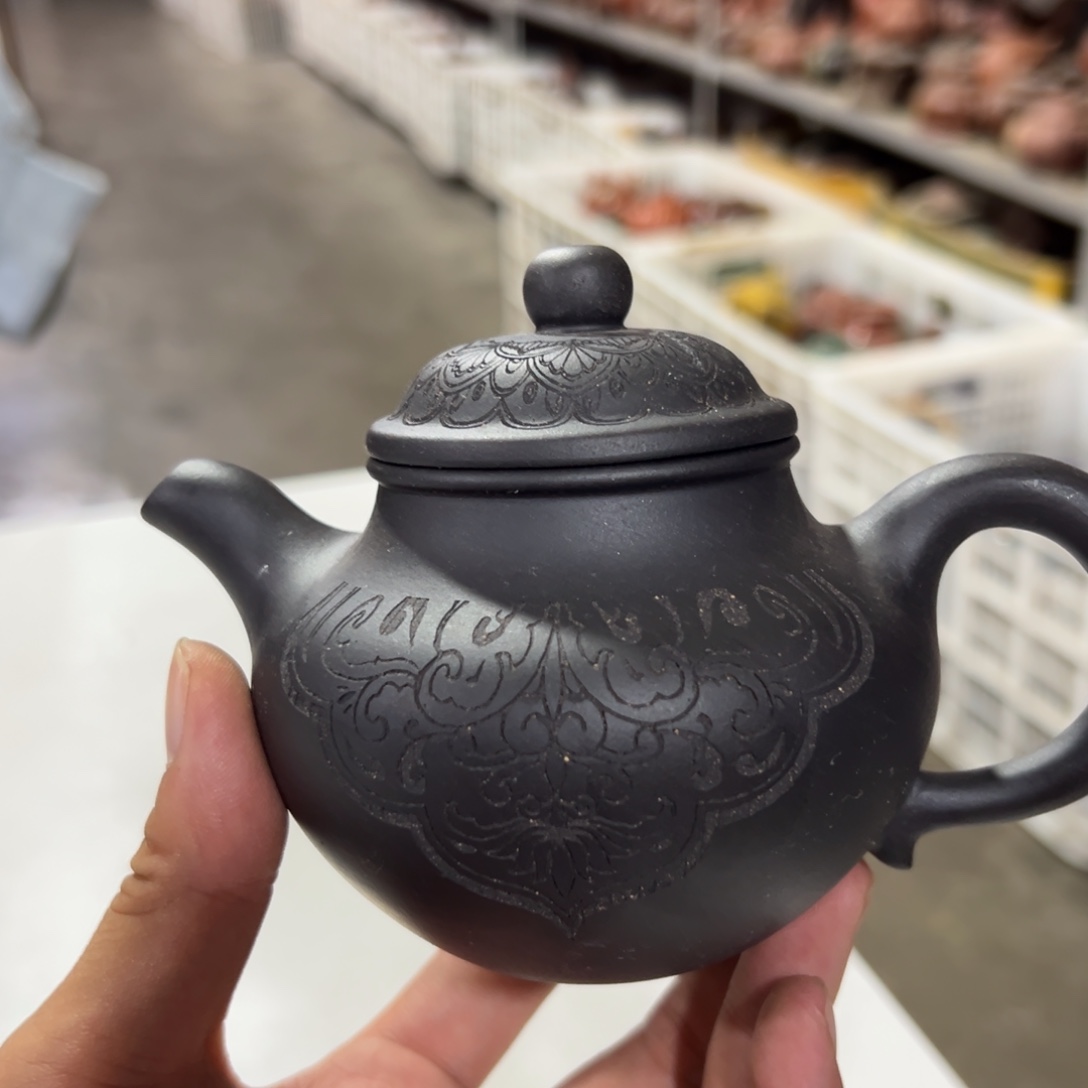 茶壶紫砂老厂紫砂壶一件！