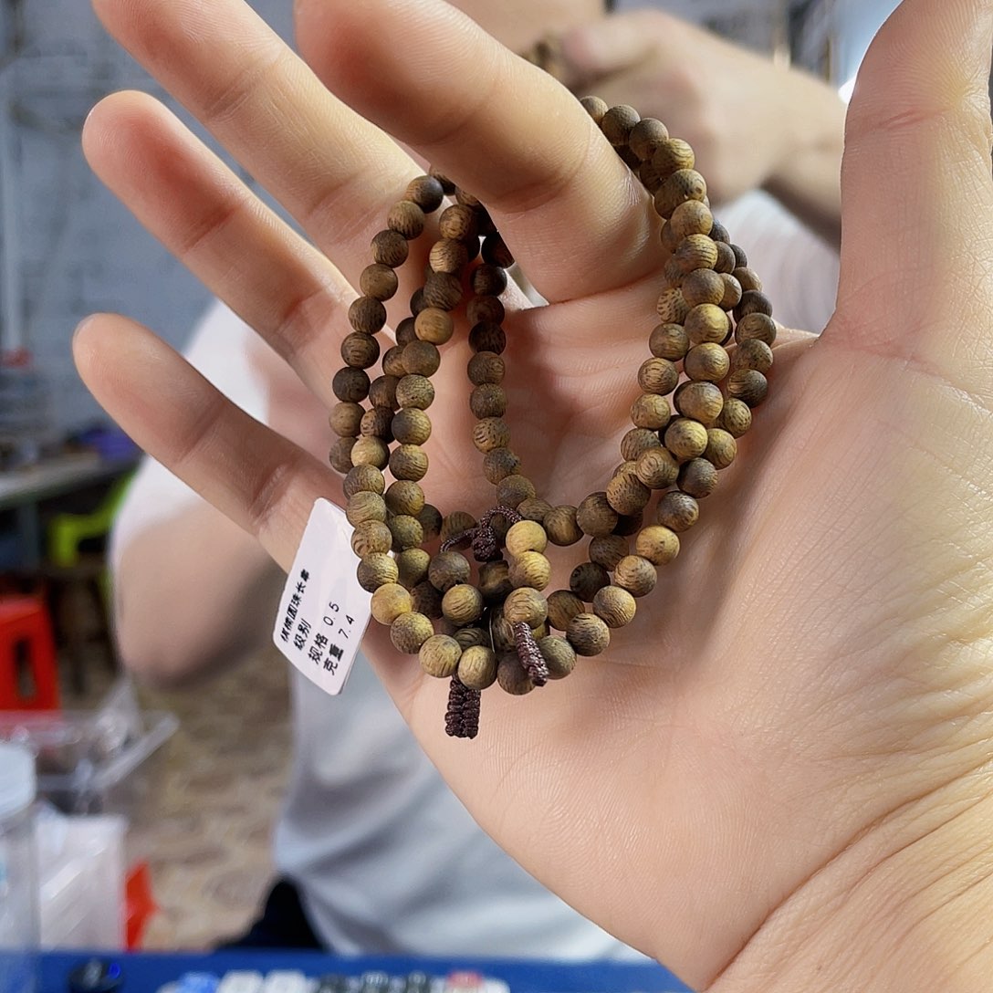沉香手串棋楠乌身圆珠长串0.5/7克多样性发一