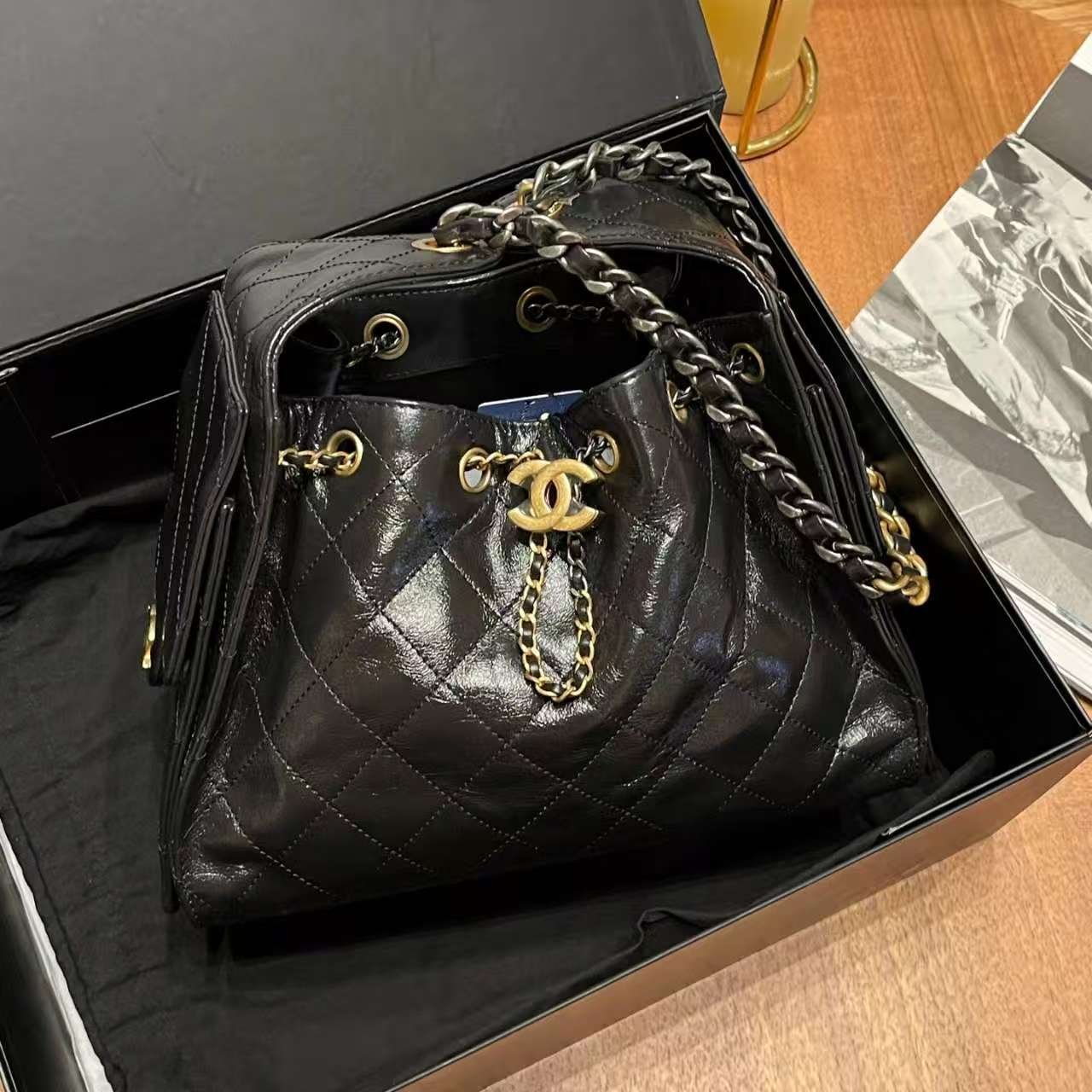 未使用 Chanel/香奈儿 25B黑金牛25bag/29089917/12期/代卖服务