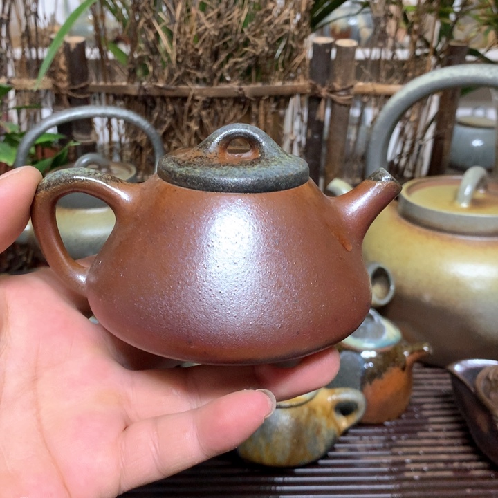 紫砂茶壶纯自然高温裸柴烧