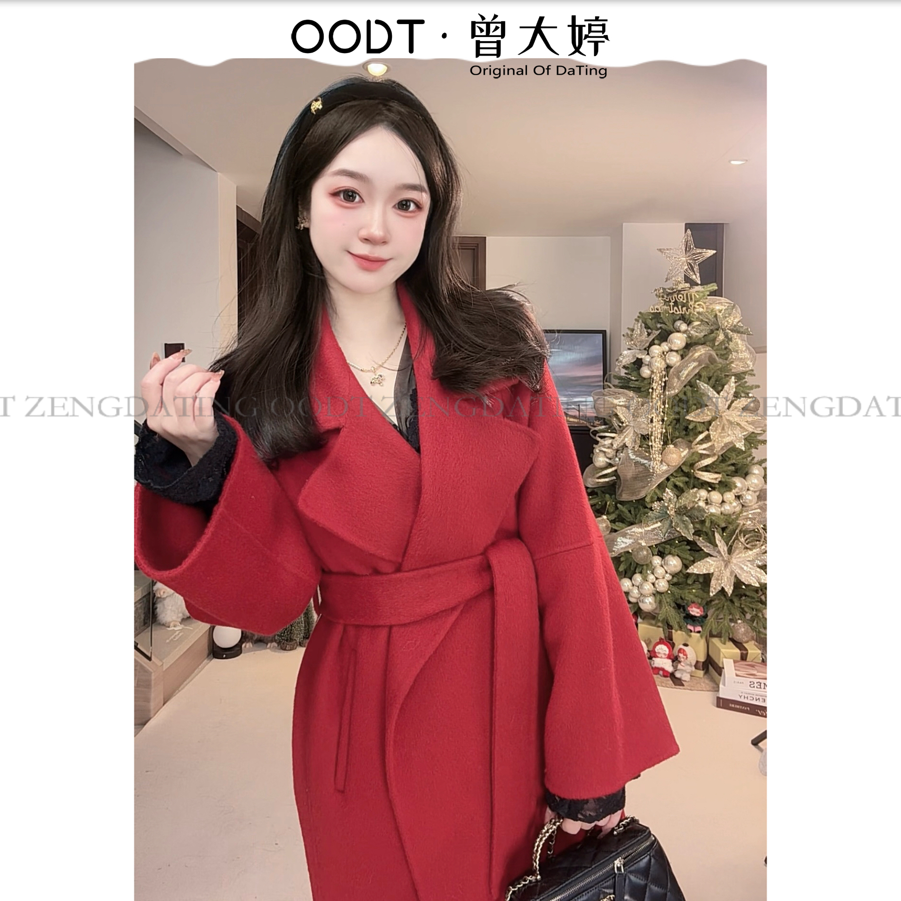 【大婷定制】【 西西里】爆款加厚气质手工双面羊毛大衣L