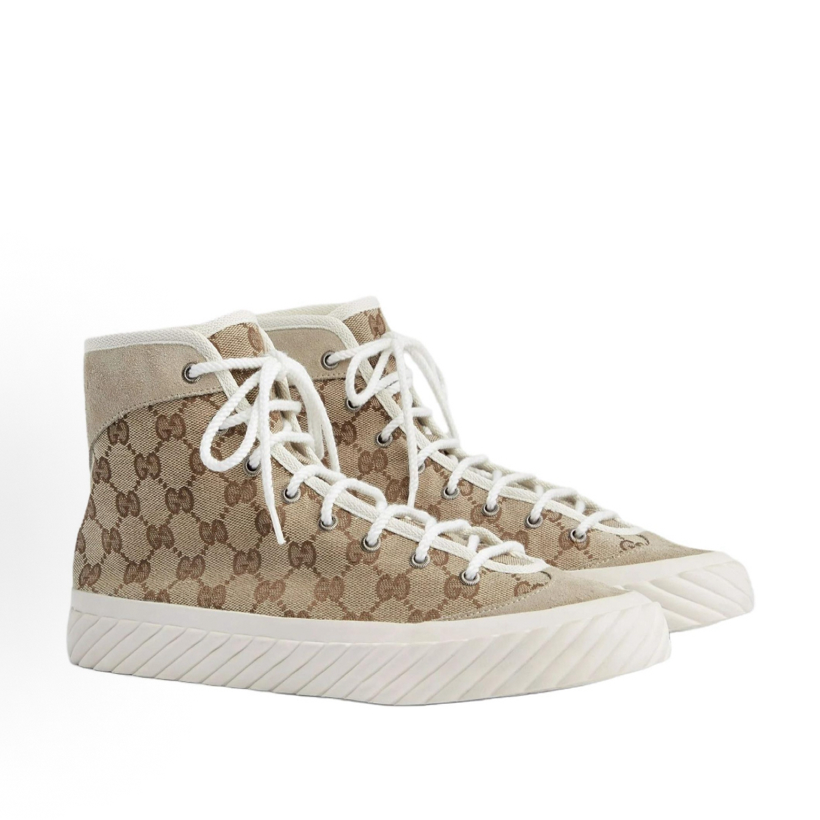 未使用 GUCCI/古驰 Gucci高帮loge板鞋 39.5 码