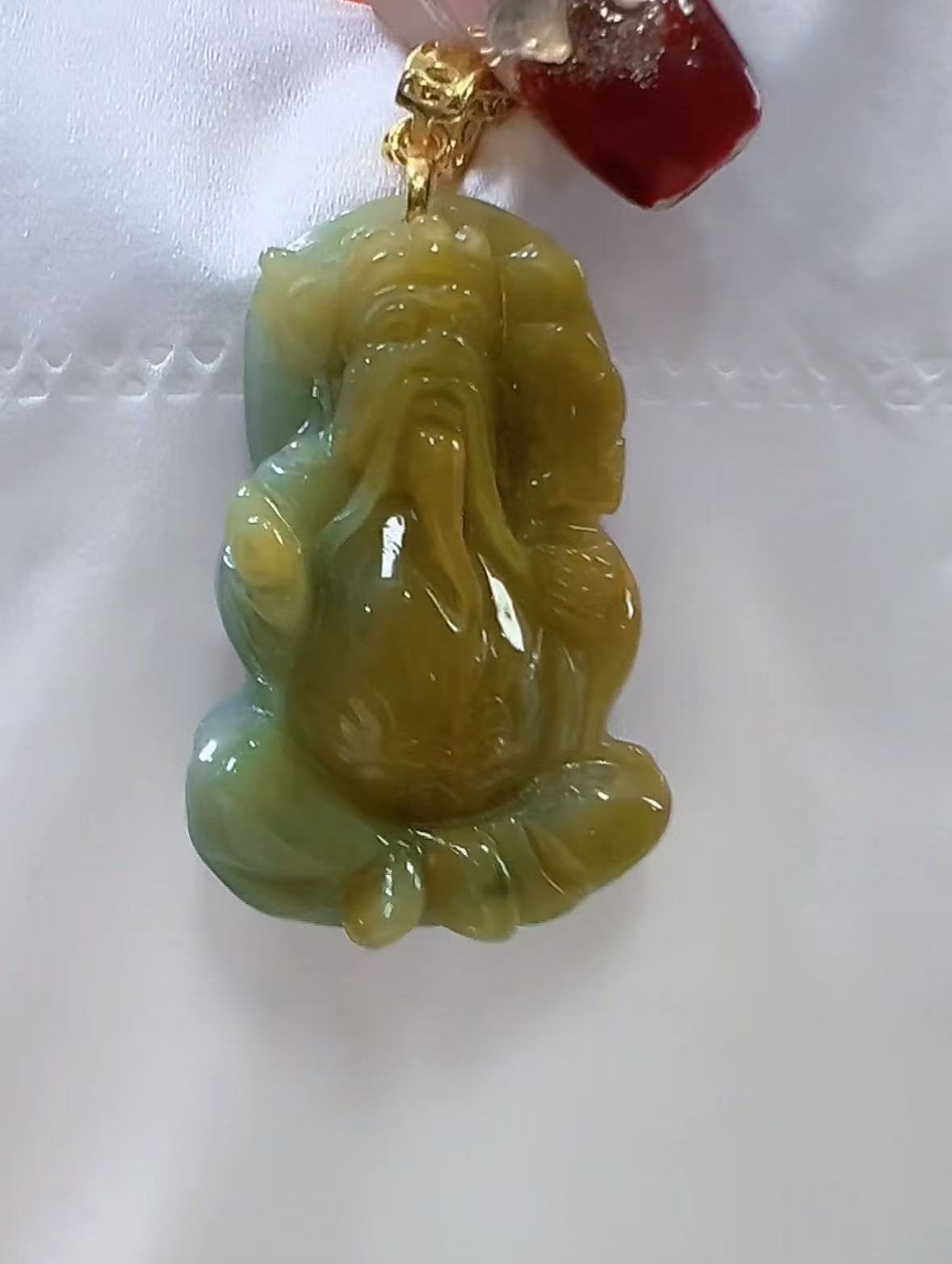 天然翡翠A货孤品吊坠123