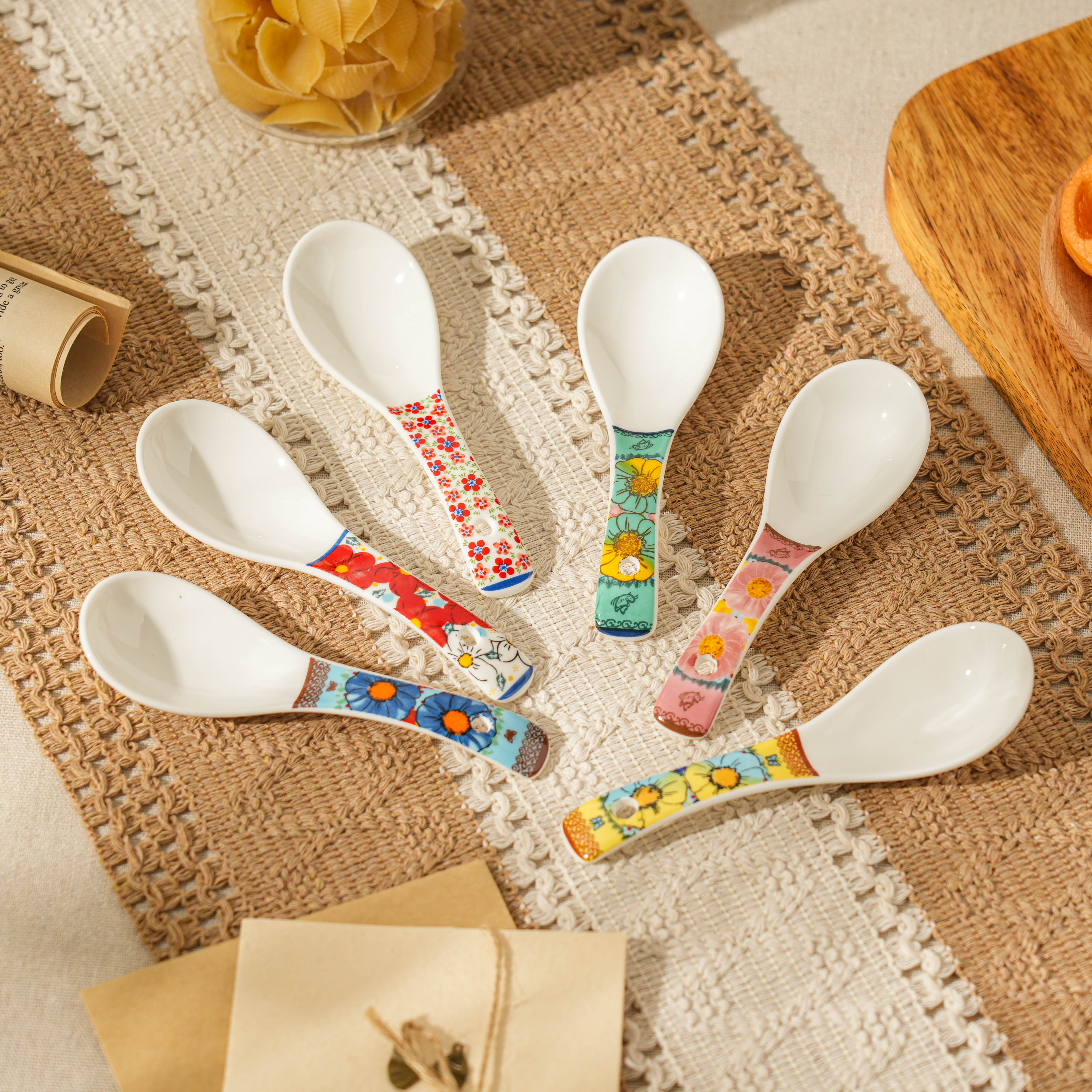 [美森专属]（六个装）色彩琉璃小汤勺（半夏）