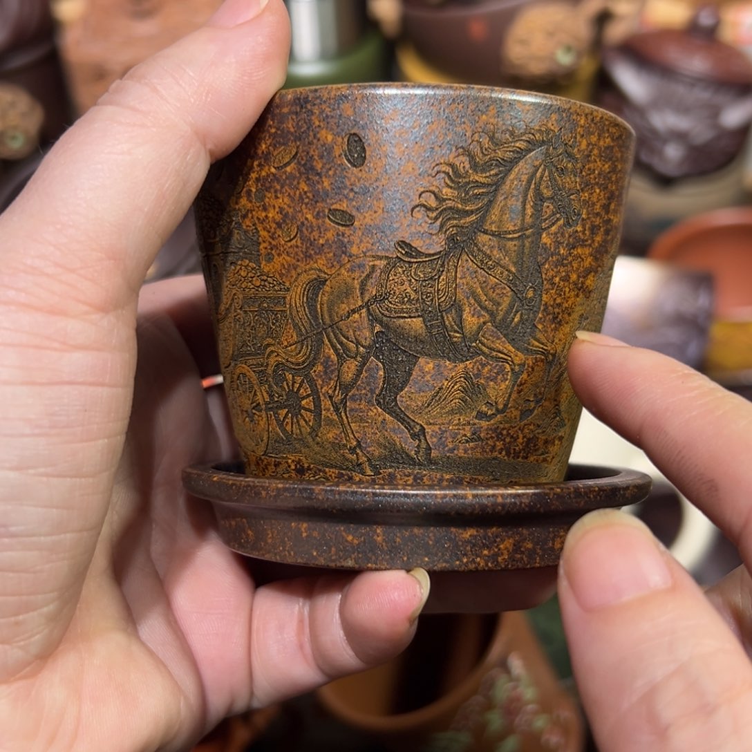 紫砂茶杯宜兴紫砂主人杯