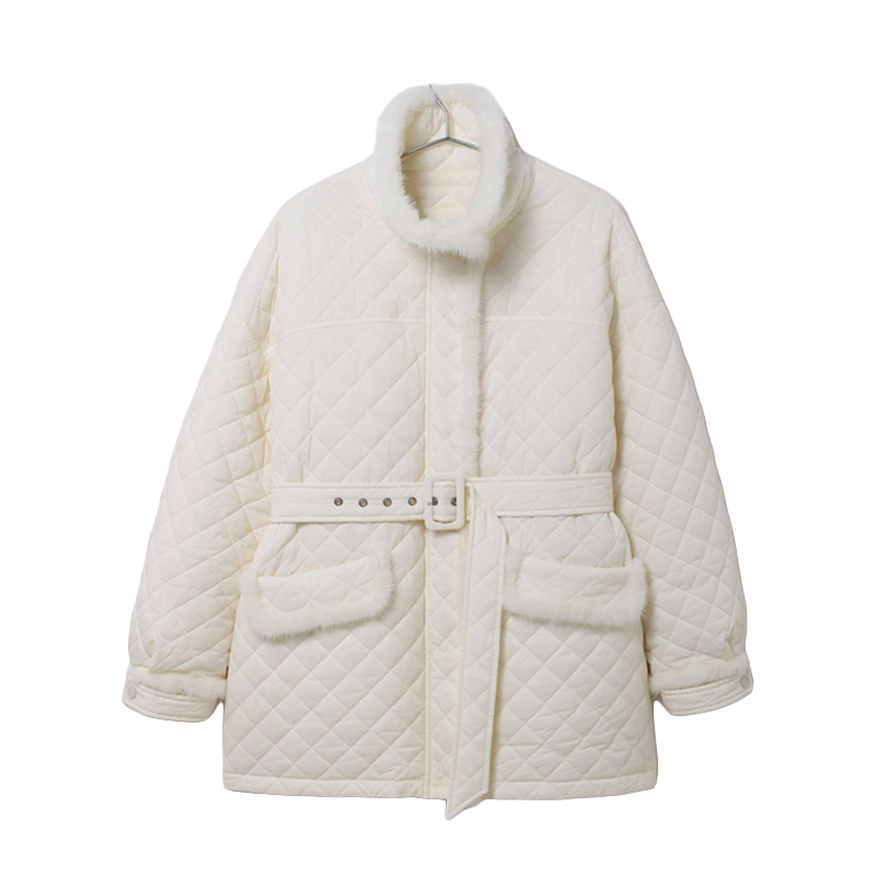 L044 水貂毛拼接羽绒服（默认不含配饰）