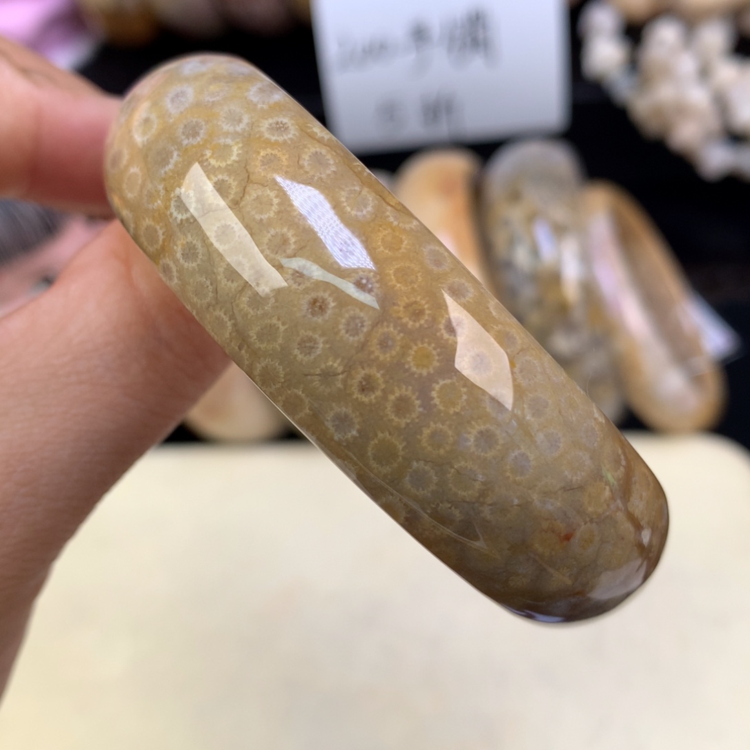 硅化珊瑚（珊瑚玉）未镶嵌颈饰五折美拉德小珠花56.5圈（25号）