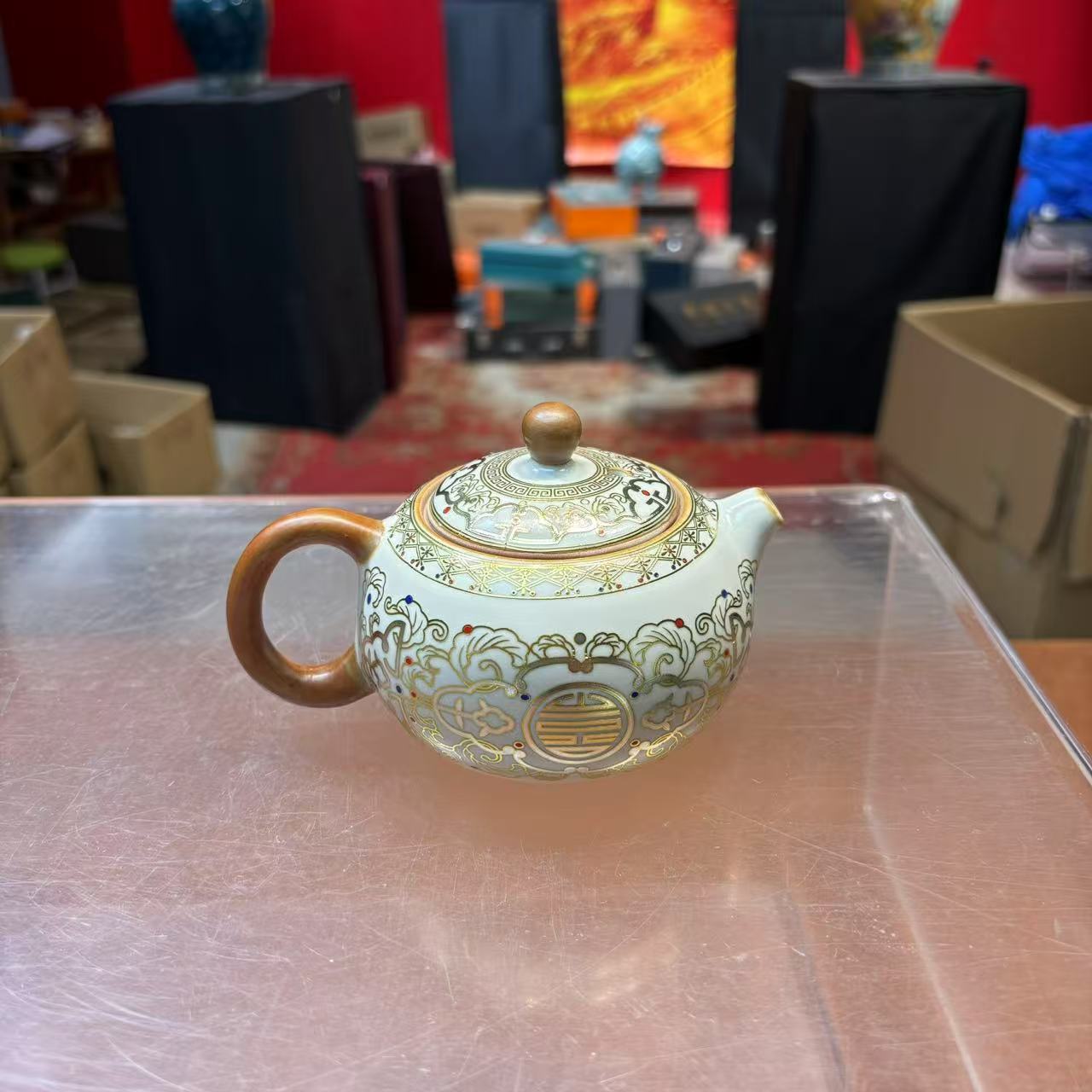 秋香茶具 汝窑敦煌欢喜西施壶-3090-0824