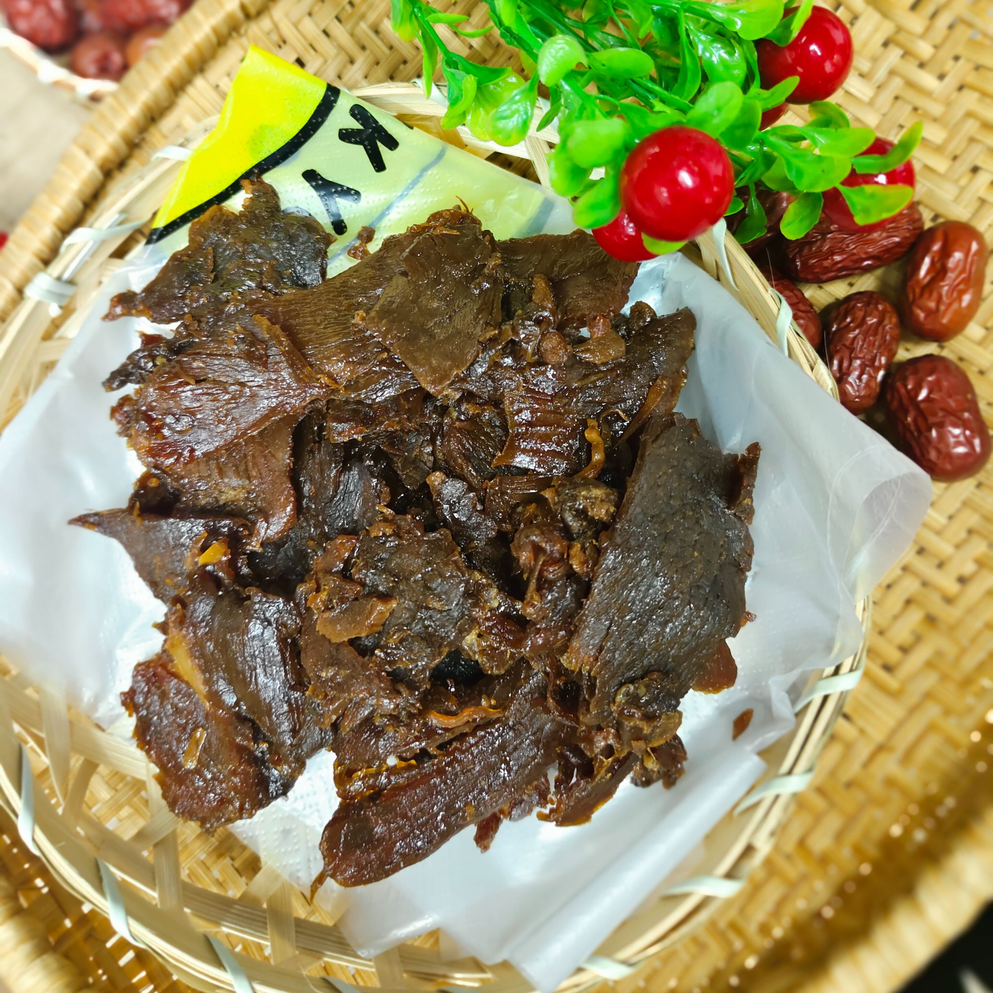 温州 湖岭小片牛肉干 500克 口味鲜甜 原汁原味