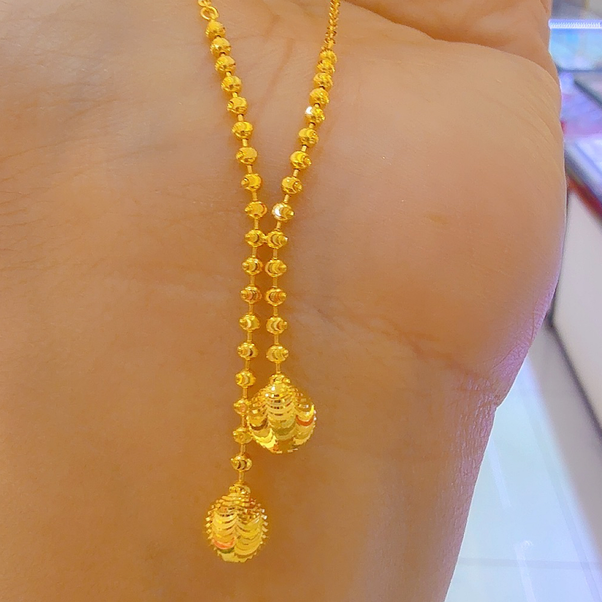 足金套链4.32克超美