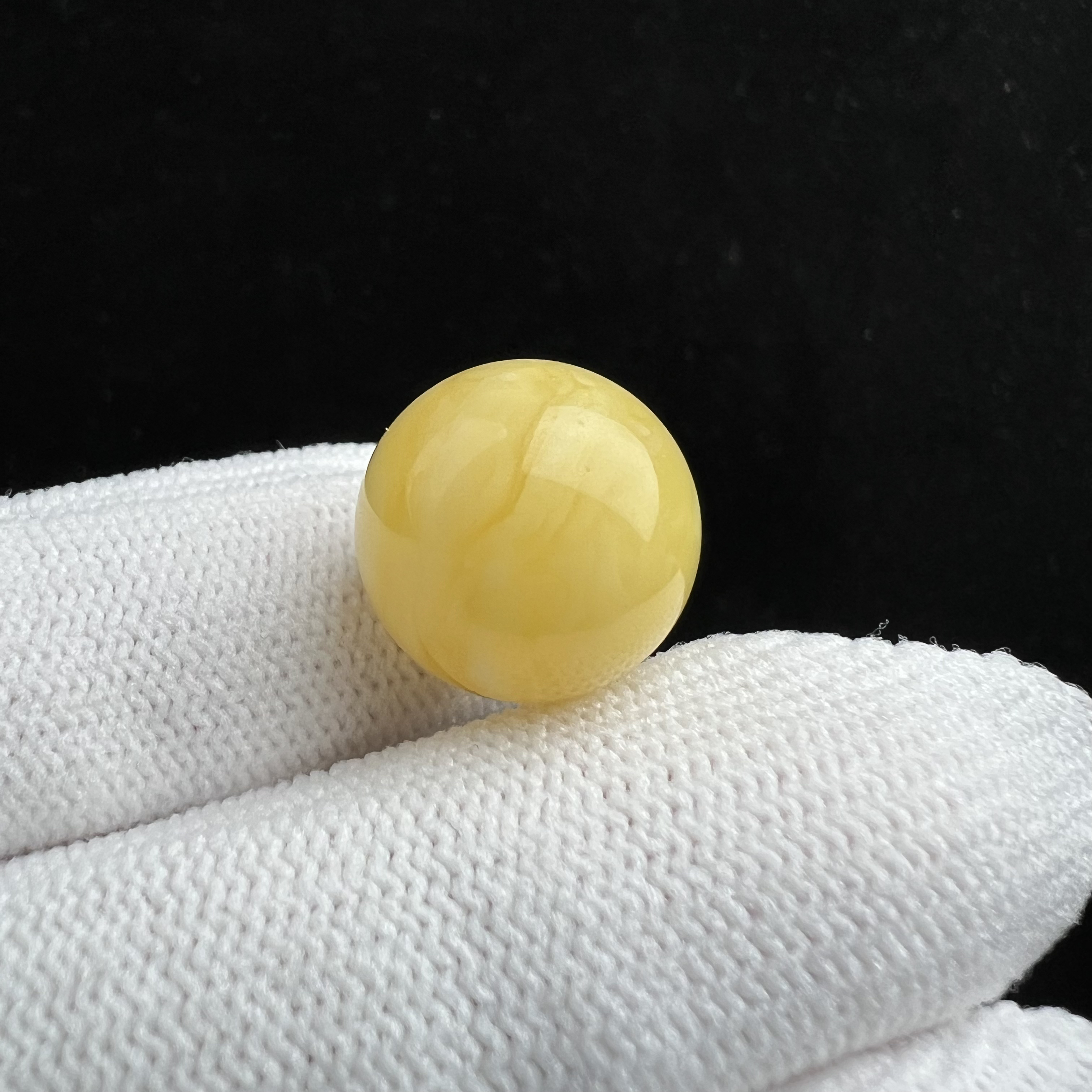 A2142天然蜜蜡圆珠14.9mm支持鉴定假一罚四