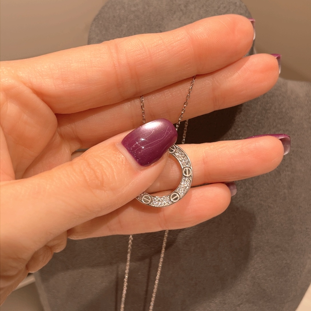 锆石吊坠925银时尚项链时尚项链