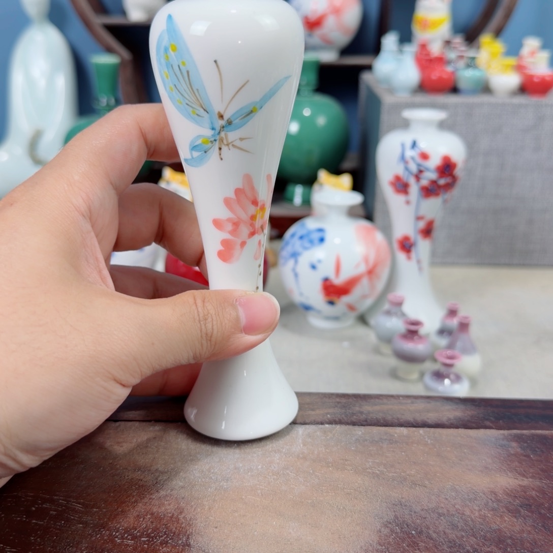 陶瓷手工小花器摆件