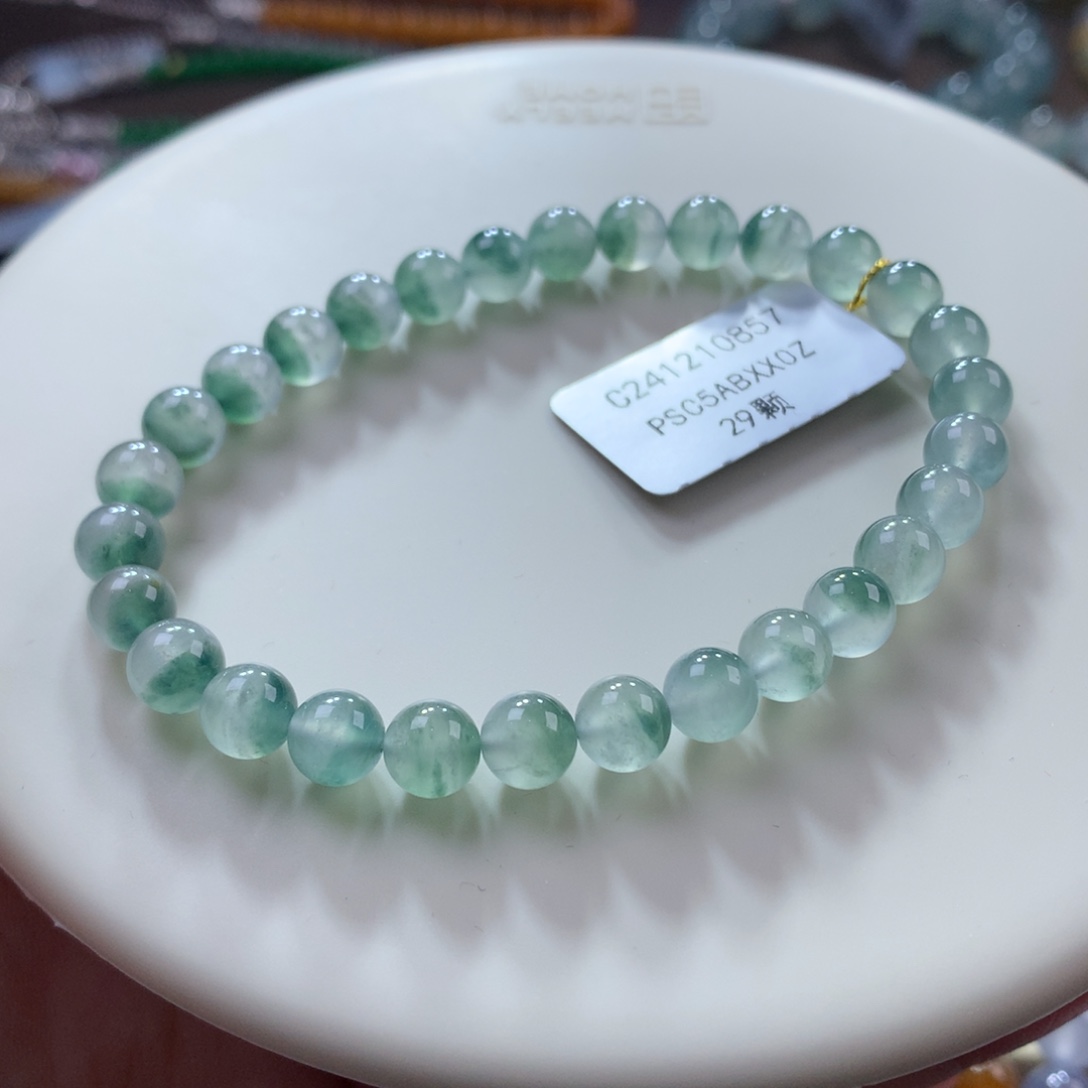 翡翠手链未镶嵌翡翠高冰飘绿野仙踪卡6+