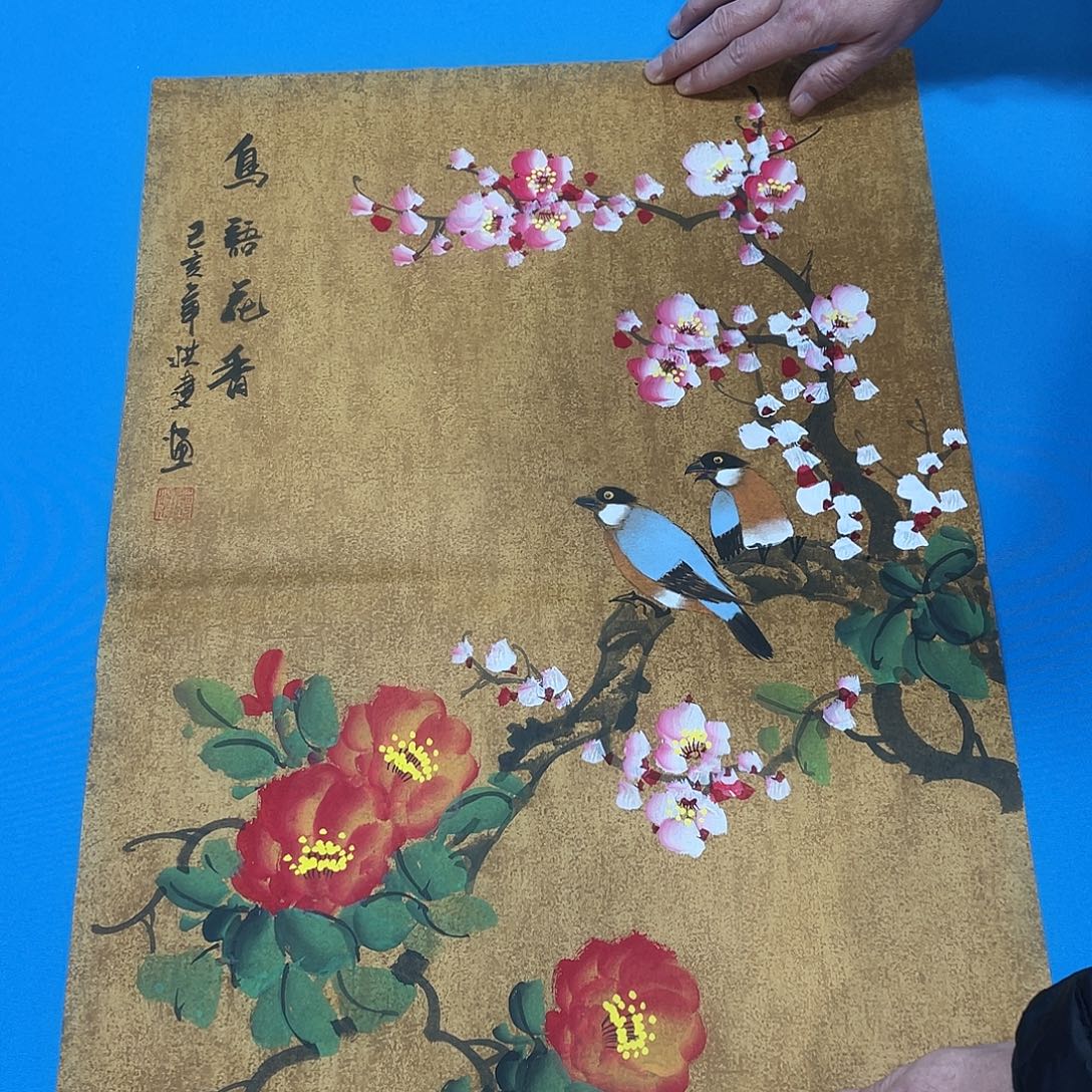 国画今天上午国画作品展示