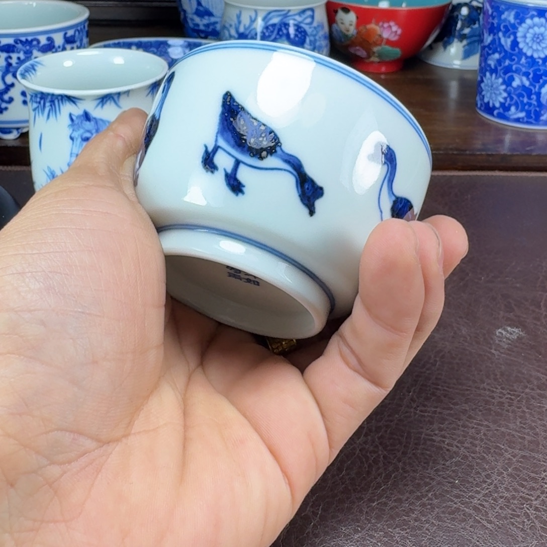 m***e瓷片当代景德镇陶瓷手绘茶具