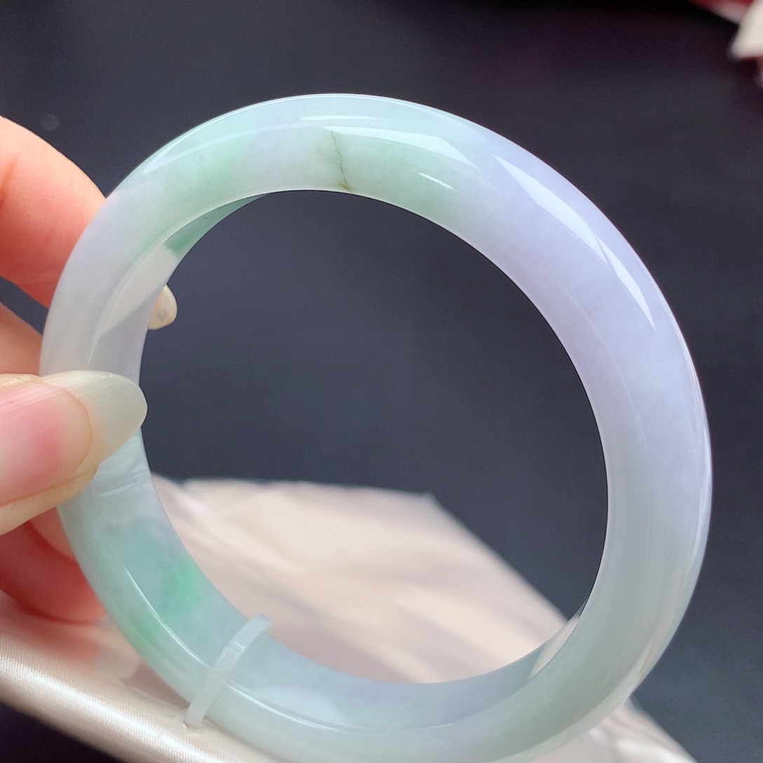 翡翠未镶嵌手镯56.6圈口