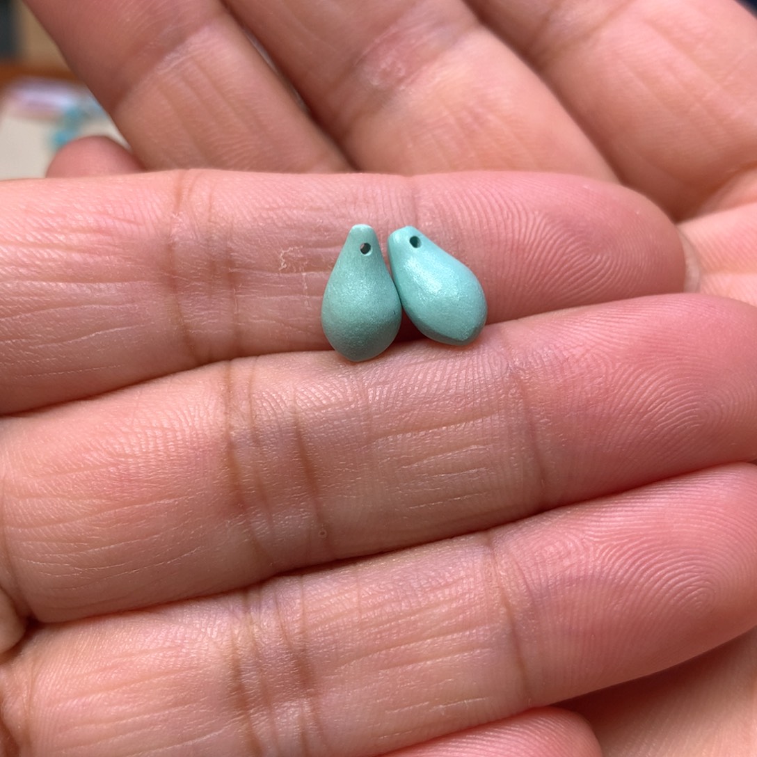 绿松石未镶嵌卡子