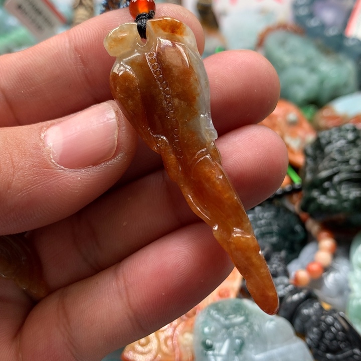 翡翠项链未镶嵌保真天然a货翡翠