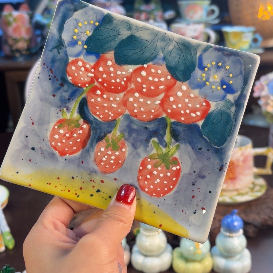 景德镇手绘高温釉下彩陶瓷茶具