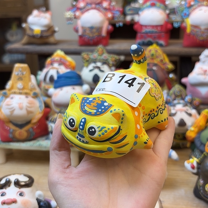 银***溪摆件手捏陶艺摆件