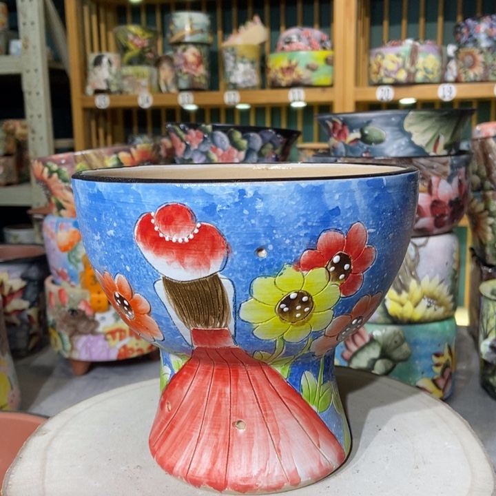红陶景德镇艺术手绘作品