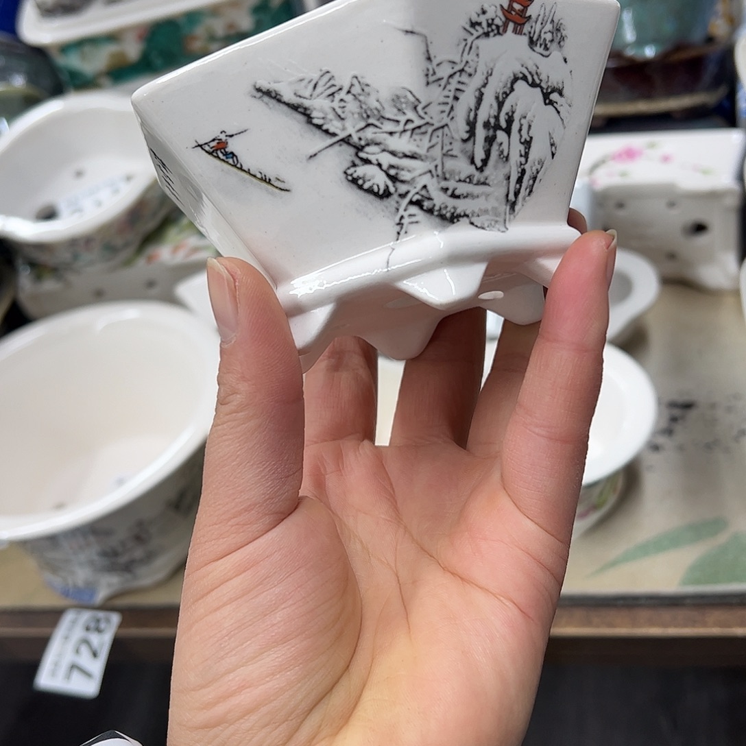 紫砂花盆115号瑕疵11/5cm