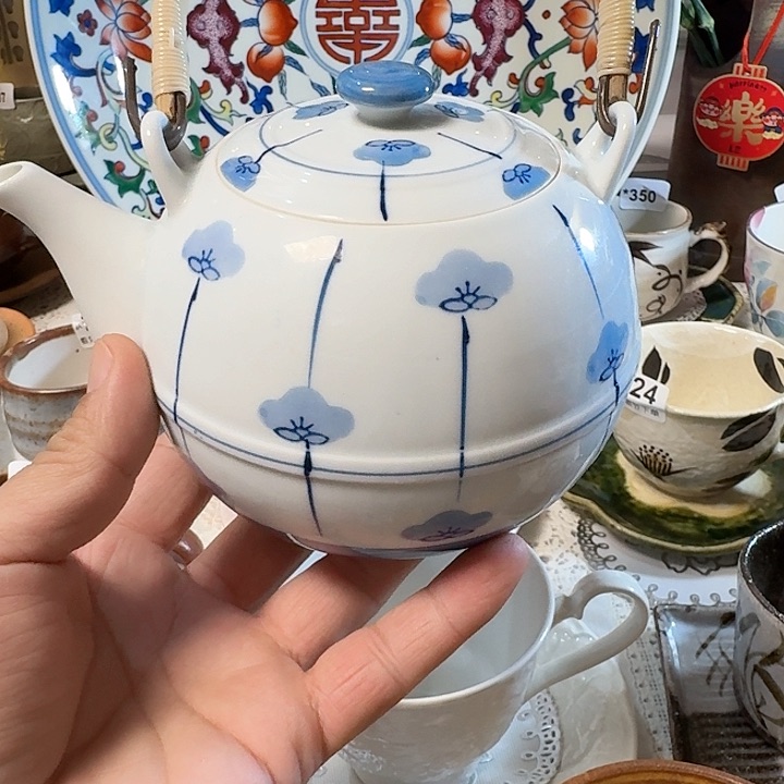 瓷片青花手绘青花手