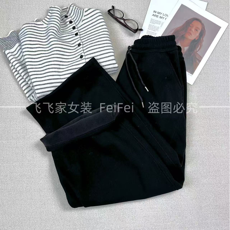 飞飞家~气球裤！！800g加绒加厚~时尚保暖显瘦阔腿#休闲裤KC271