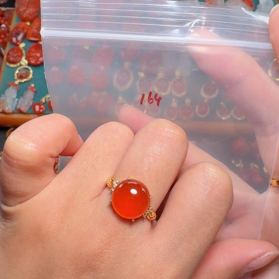 南红玛瑙南红银S925镶嵌