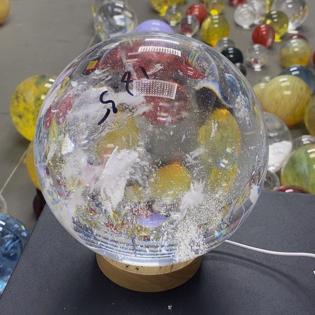 祁***耀石材18.5厘米白水摆件