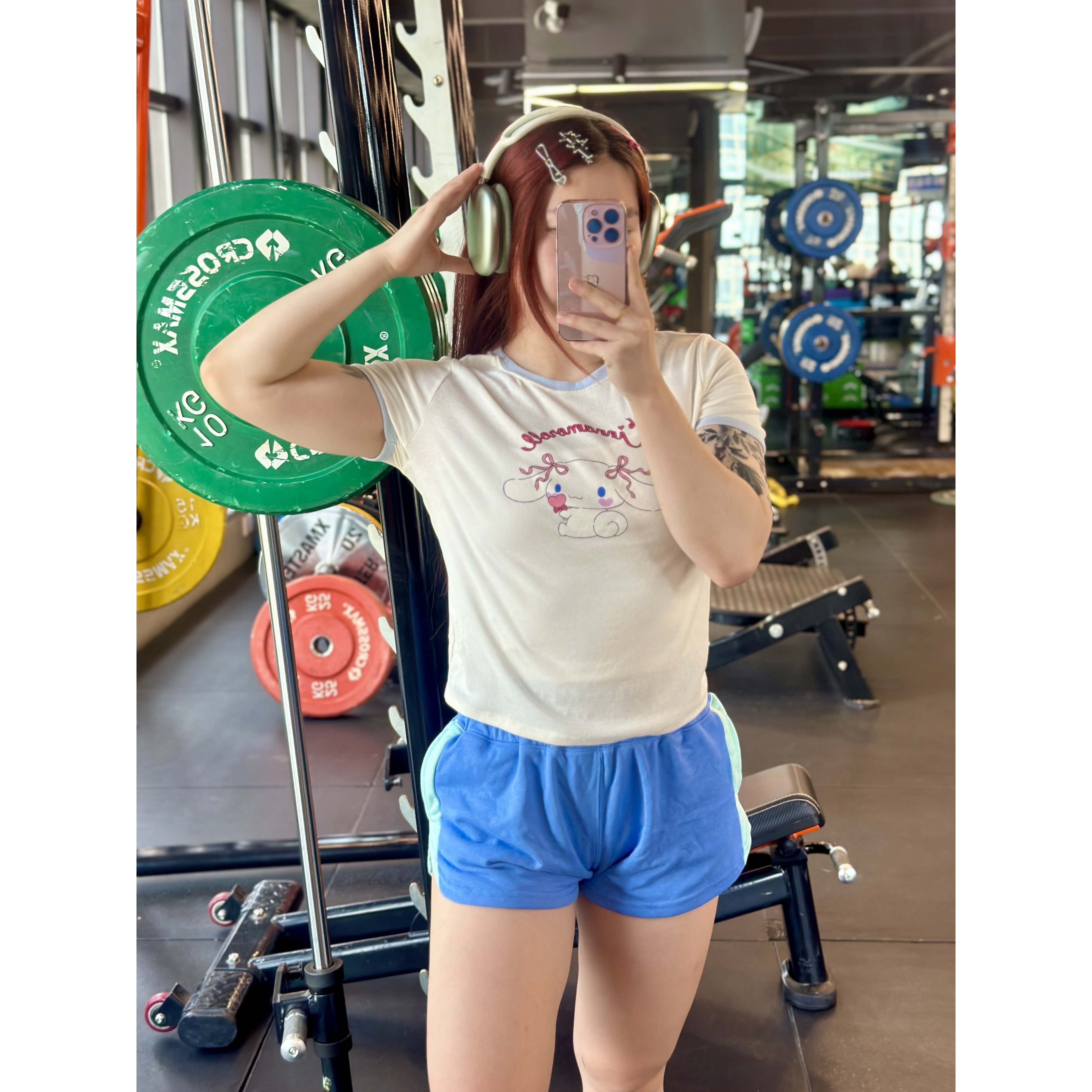 爱心玉桂狗卡通薄棉轻薄夏日休闲运动可爱款短袖（36AB）（瑕疵24