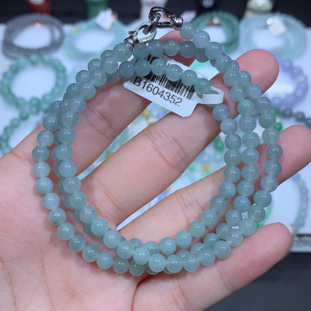 未镶嵌手串翡翠天然